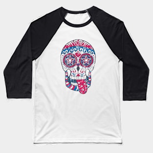 MEXICAN SKULL - DAY OF THE DEAD Baseball T-Shirt